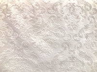 SWATCH Cut Out Chenille Velvet Fabric- Upholstery- Burnout- Eggshell - Fancy Styles Fabric Pierre Frey Lee Jofa Brunschwig & Fils