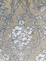 NEW! Lady Valerie Designer Brocade Satin Fabric - Yellow Neoclassical Floral Upholstery Damask - Fancy Styles Fabric Pierre Frey Lee Jofa Brunschwig & Fils