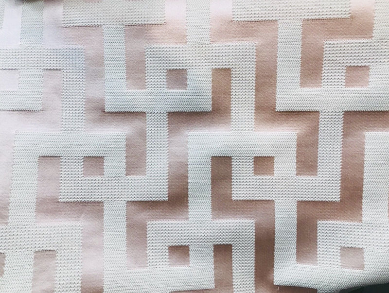 NEW Rose Gold Pink Designer Brocade Satin Upholstery Fabric- By The Yard - Fancy Styles Fabric Pierre Frey Lee Jofa Brunschwig & Fils