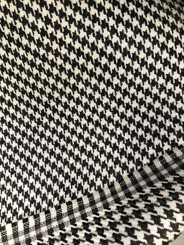 Designer Upholstery Gingham Houndstooth Tweed Fabric- 56” Wide -BTY - Fancy Styles Fabric Pierre Frey Lee Jofa Brunschwig & Fils