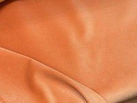 NEW! Prince Fabrielle - Designer Light Weight Cotton Velvet Upholstery Fabric - Soft- Coral Orange - Fancy Styles Fabric Pierre Frey Lee Jofa Brunschwig & Fils