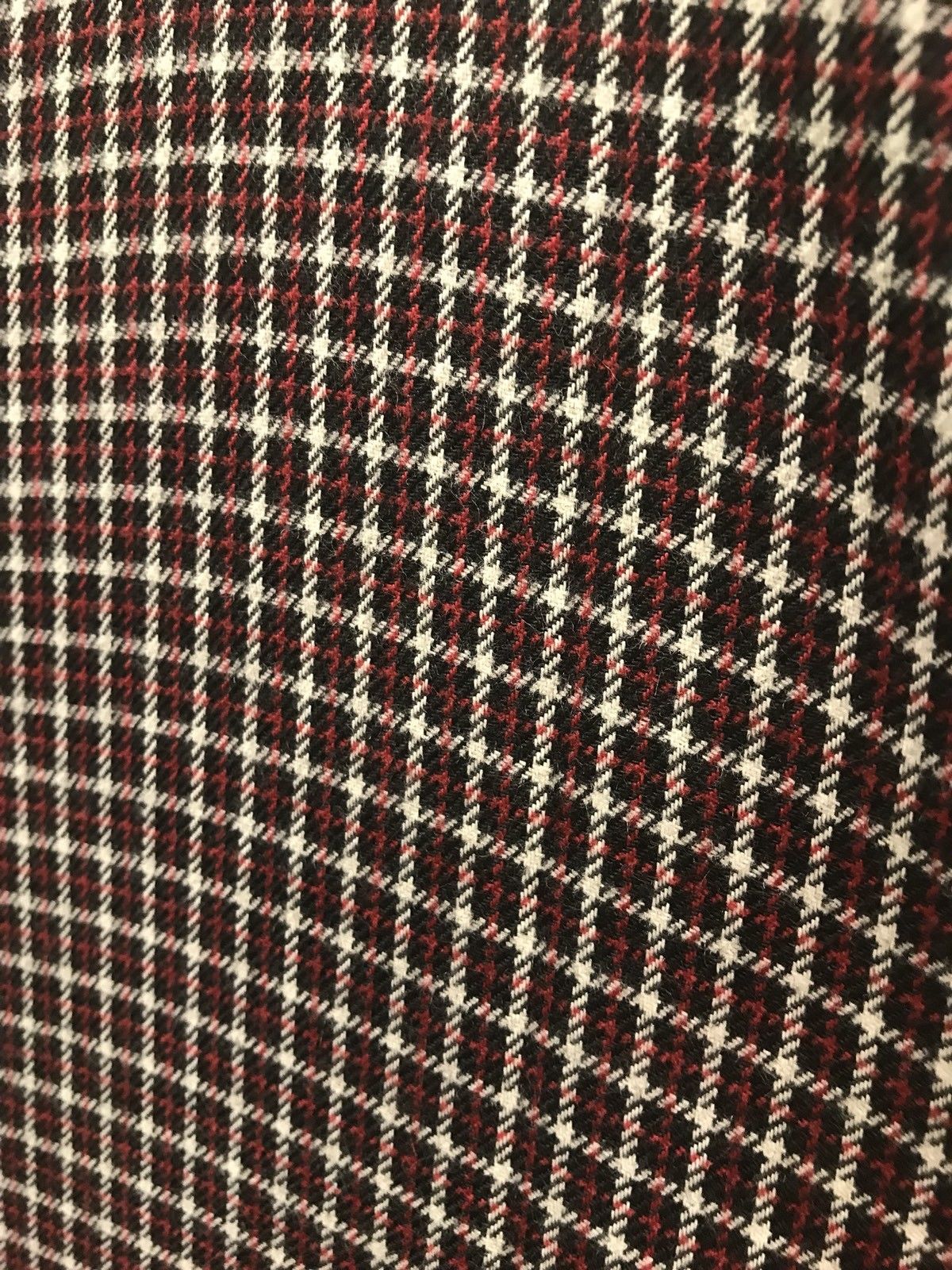 Lord Asher Designer Wool Plaid Tartan Coat Fabric - Dark Red And Black ...