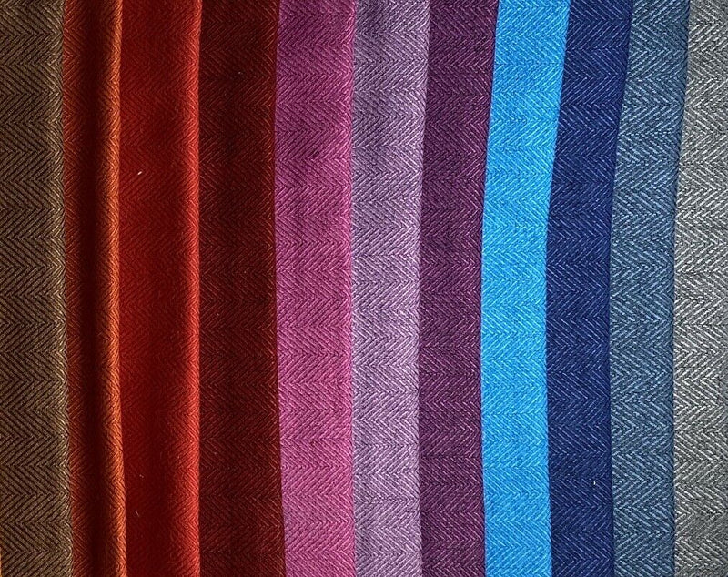 NEW Duchess Eliana Designer Upholstery Herringbone Chevron Pattern Tweed Fabric -Turquoise Blue - Fancy Styles Fabric Pierre Frey Lee Jofa Brunschwig & Fils
