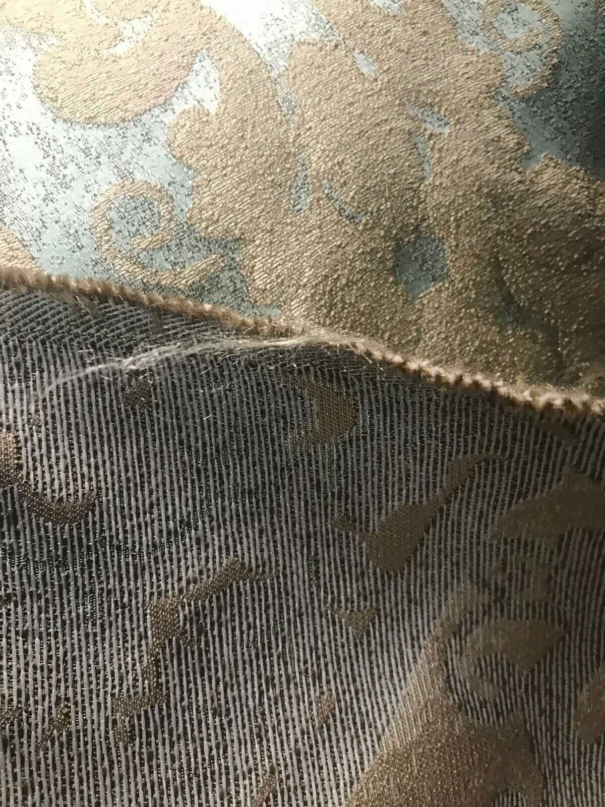 NEW Sir Isaac Designer Brocade Satin Damask Fabric- Aqua- Upholstery & Drapery BTY - Fancy Styles Fabric Pierre Frey Lee Jofa Brunschwig & Fils