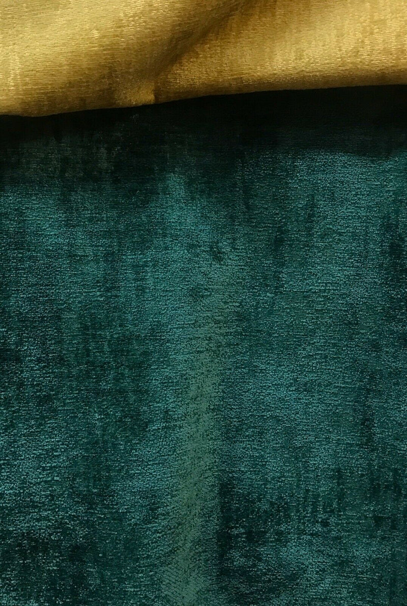 Designer Upholstery Thick And Soft Chenille Velvet Fabric - Emerald Green BTY - Fancy Styles Fabric Pierre Frey Lee Jofa Brunschwig & Fils