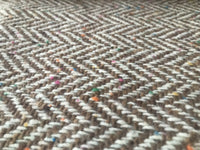 Lady Paige Novelty Designer Wool Oversized Herringbone Chevron Pattern Tweed Fabric - Camel - Fancy Styles Fabric Pierre Frey Lee Jofa Brunschwig & Fils