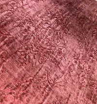 SWATCH Designer Velvet Chenille Burnout Fabric - Antique Raspberry Red - Fancy Styles Fabric Pierre Frey Lee Jofa Brunschwig & Fils