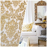 NEW Duchess Dolly Novelty Belgium Designer Imported 100% Linen Damask Fabric Gold - Fancy Styles Fabric Pierre Frey Lee Jofa Brunschwig & Fils