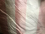 NEW Designer 100% Silk Dupioni Stripes Fabric - Pink And Cream 55” Wide BTY - Fancy Styles Fabric Pierre Frey Lee Jofa Brunschwig & Fils