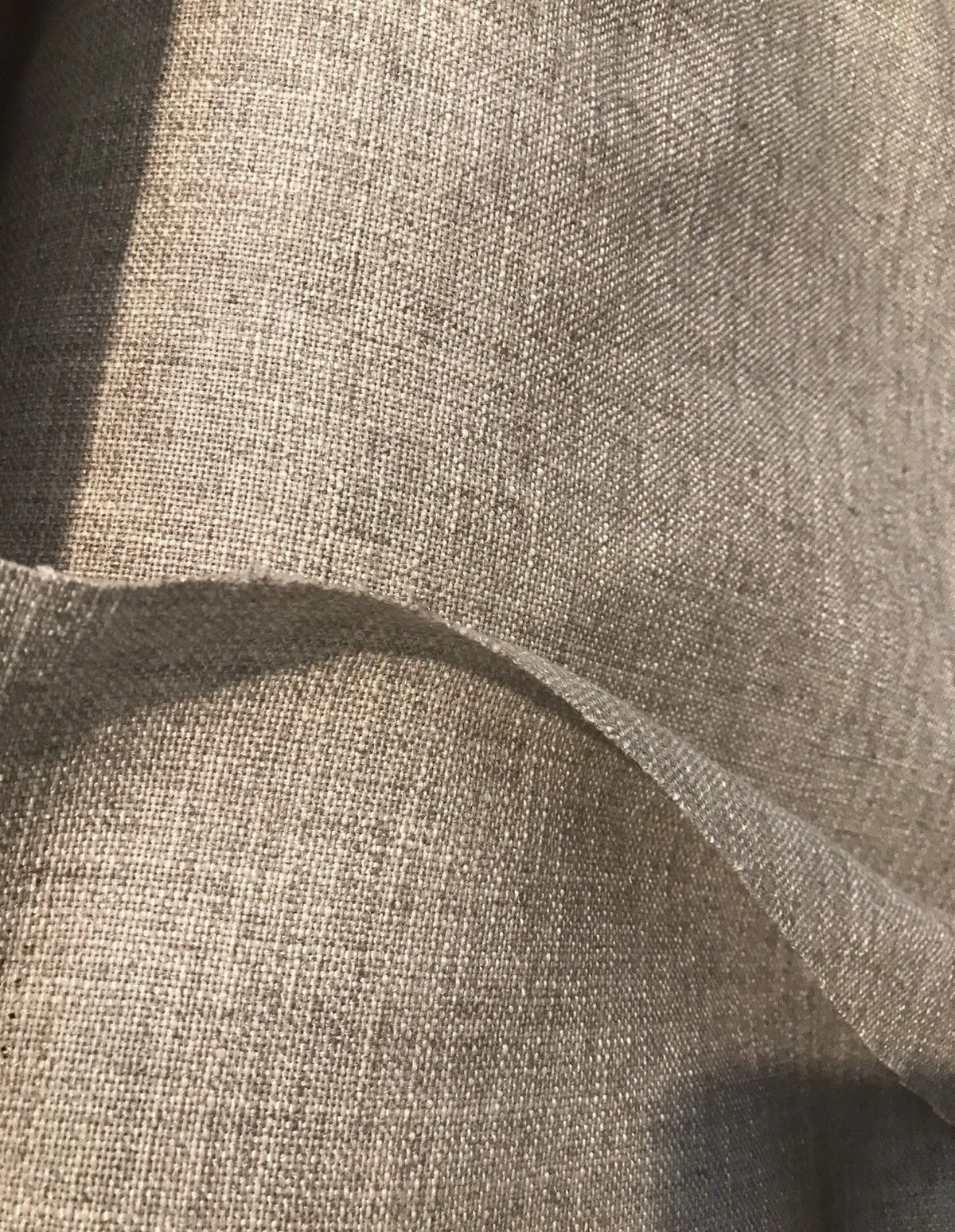 NEW! Upholstery Weight Linen Woven Fabric - Flax Melange - Fancy Styles Fabric Boutique