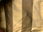 NEW Designer 100% Silk Dupioni Stripes Fabric -Brown And Gold 55” Wide BTY - Fancy Styles Fabric Pierre Frey Lee Jofa Brunschwig & Fils