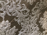 NEW! Gold Taupe Brocade Satin Upholstery Decorating Fabric - Fancy Styles Fabric Boutique