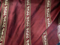 SALE! Lady Paulette 100% Silk Taffeta Interior Design Fabric Embroidery Rouge Red - Fancy Styles Fabric Pierre Frey Lee Jofa Brunschwig & Fils
