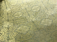 SWATCH 100% Silk Taffeta Interior Design Fabric Damask Brocade French Yellow - Fancy Styles Fabric Pierre Frey Lee Jofa Brunschwig & Fils