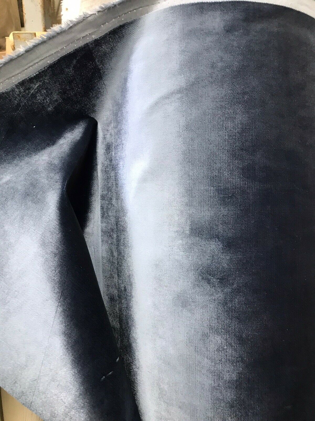 NEW Designer Made In Belgium Upholstery Velvet Fabric- Blue - Fancy Styles Fabric Pierre Frey Lee Jofa Brunschwig & Fils