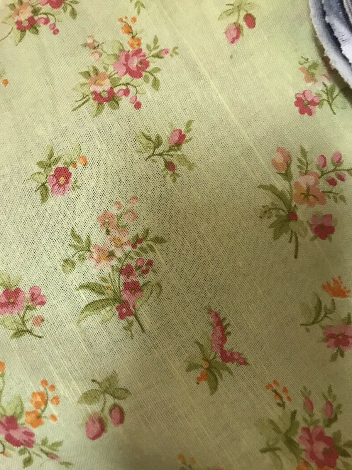 NEW Decorating 100% Linen Fabric - French Floral Country Yellow - Fancy Styles Fabric Pierre Frey Lee Jofa Brunschwig & Fils