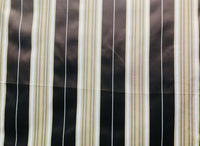 Sir Donatello Designer Brocade Satin Fabric- Brown, Pale Blue Gold Stripes Neoclassical G2 - Fancy Styles Fabric Pierre Frey Lee Jofa Brunschwig & Fils