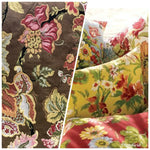 NEW Designer Floral Brocade Damask Upholstery Fabric- Made In Belgium- Brown - Fancy Styles Fabric Pierre Frey Lee Jofa Brunschwig & Fils