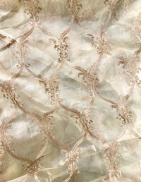 NEW! 110” Wide Designer Sheer Voile and Pink Lurex Drapery Fabric - Fancy Styles Fabric Pierre Frey Lee Jofa Brunschwig & Fils