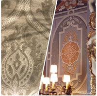 NEW! Made In Belgium Brocade Chenille Velvet Fabric- Honey Damask- Upholstery - Fancy Styles Fabric Boutique