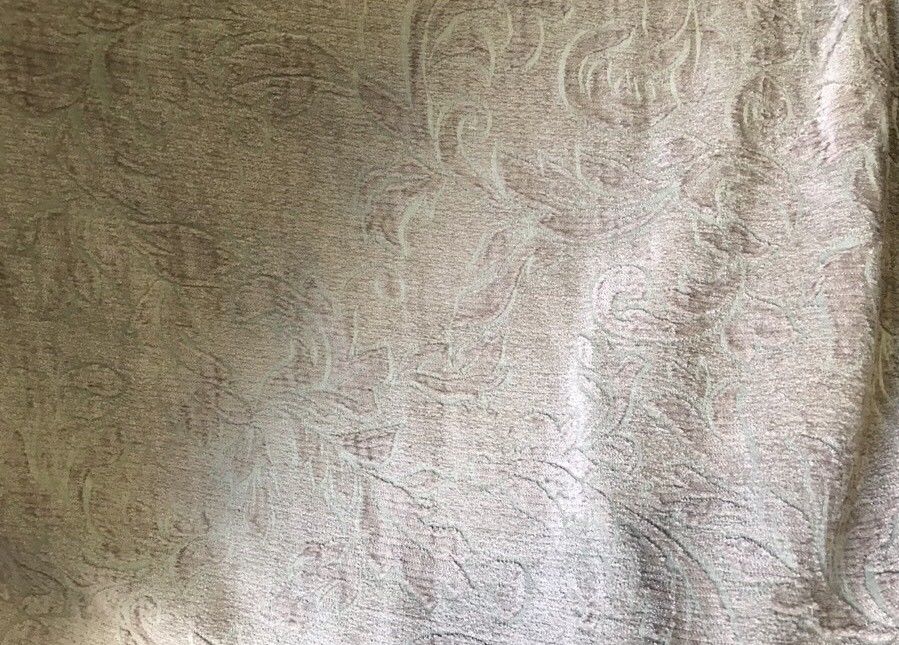 SALE! Designer Velvet Chenille Burnout Fabric - Antique Pink And Aqua - Fancy Styles Fabric Pierre Frey Lee Jofa Brunschwig & Fils