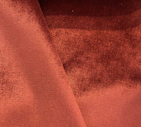 NEW Designer Made In Belgium Upholstery Velvet Fabric- Rust Red - Fancy Styles Fabric Pierre Frey Lee Jofa Brunschwig & Fils