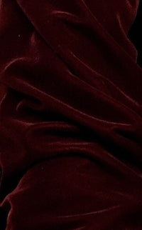 Designer Silk Rayon Velvet Fabric- Dark Cabernet Red - By the yard - Fancy Styles Fabric Pierre Frey Lee Jofa Brunschwig & Fils