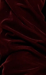 Designer Silk Rayon Velvet Fabric- Dark Cabernet Red - By the yard - Fancy Styles Fabric Pierre Frey Lee Jofa Brunschwig & Fils