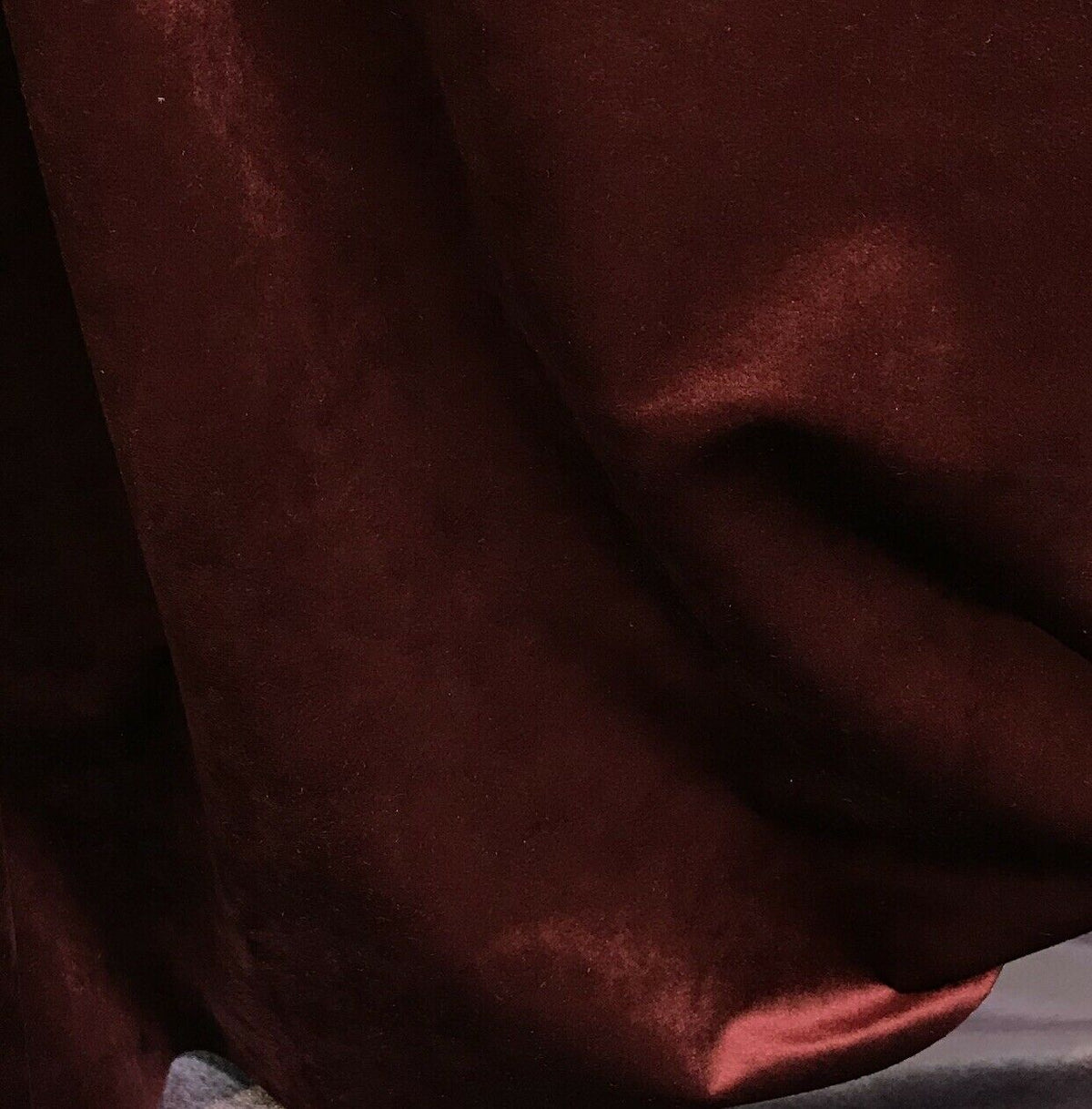 NEW Designer Velvet Upholstery And Drapery Fabric- Rust Red- Lightweight - Fancy Styles Fabric Pierre Frey Lee Jofa Brunschwig & Fils