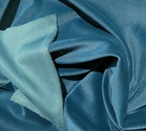 NEW Count Theodore Designer Drapery & Upholstery Velvet Fabric - Dark Teal Blue- Peacock - Fancy Styles Fabric Pierre Frey Lee Jofa Brunschwig & Fils