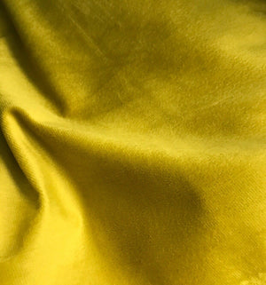 Designer Soft Decorating & Upholstery Velvet Fabric - Electric Yellow - Fancy Styles Fabric Pierre Frey Lee Jofa Brunschwig & Fils