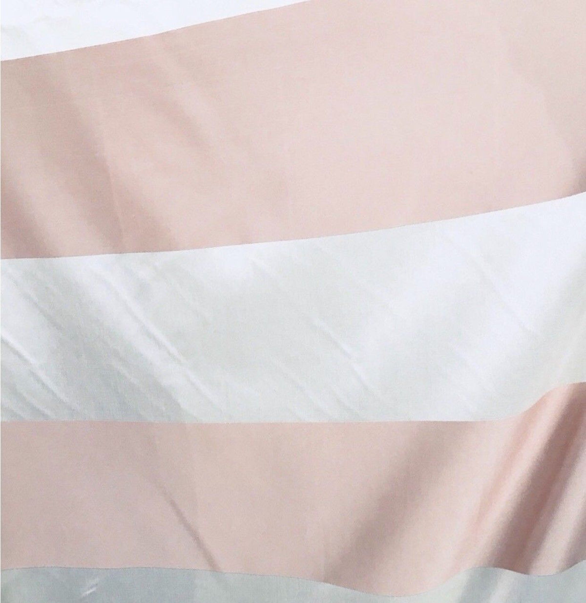 Designer Satin Brocade Fabric - Pink And White Stripes -  Drapery - Fancy Styles Fabric Pierre Frey Lee Jofa Brunschwig & Fils