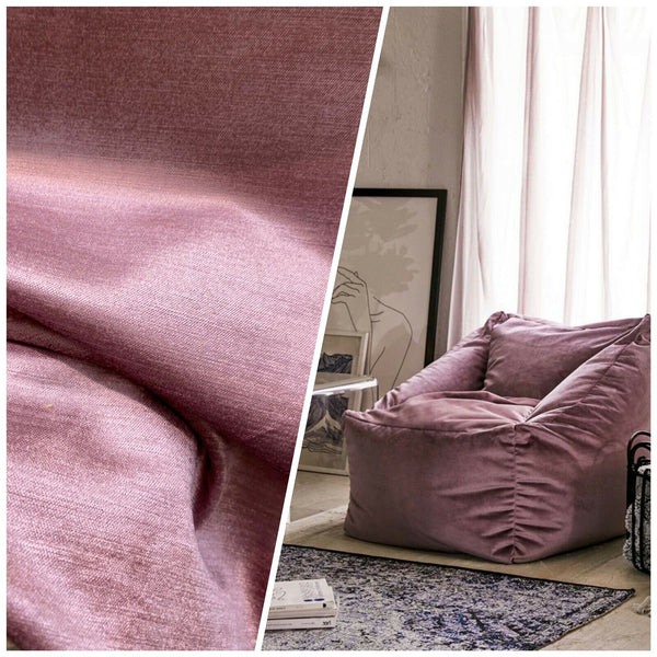 NEW! Designer Soft Heavy Weight Velvet Fabric -Mauve Pink - Upholstery BTY - Fancy Styles Fabric Pierre Frey Lee Jofa Brunschwig & Fils