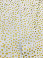 Designer 100% Cotton Woven Fabric- Leopard Gold And White- Sold By The yard - Fancy Styles Fabric Pierre Frey Lee Jofa