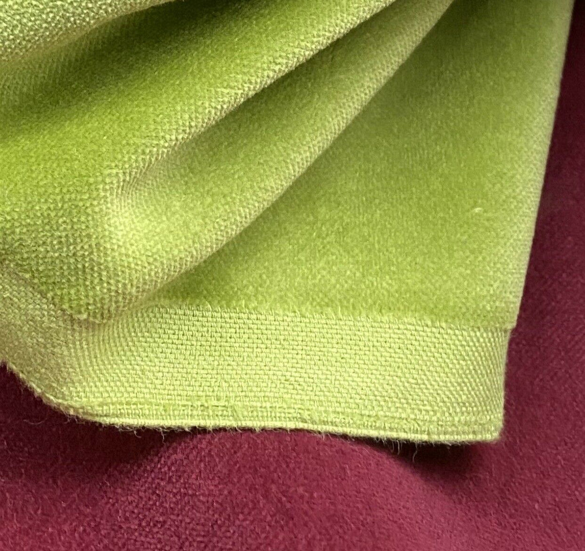 NEW! Prince Fabrielle- Light Weight Cotton Velvet Upholstery Fabric - Soft Electric Like Green - Fancy Styles Fabric Pierre Frey Lee Jofa Brunschwig & Fils