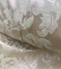 NEW! Designer Brocade Satin Floral Fabric- Antique Rose Gold -By The Yard - Fancy Styles Fabric Pierre Frey Lee Jofa Brunschwig & Fils