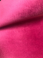 NEW Prince Burgess Designer Soft Velvet Upholstery Fabric - Fuchsia Hot Pink- By The Yard - Fancy Styles Fabric Pierre Frey Lee Jofa Brunschwig & Fils