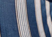 NEW Cotton French Stripes Upholstery Fabric - Heavyweight - Blue - Fancy Styles Fabric Pierre Frey Lee Jofa Brunschwig & Fils