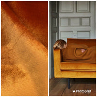 NEW Designer Made In Belgium Upholstery Velvet Fabric- Burnt Orange - Fancy Styles Fabric Pierre Frey Lee Jofa Brunschwig & Fils