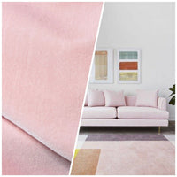 NEW! Prince Oliver - Designer 100% Cotton Made In Belgium Upholstery Velvet Fabric - Frosty Pink - Fancy Styles Fabric Pierre Frey Lee Jofa Brunschwig & Fils