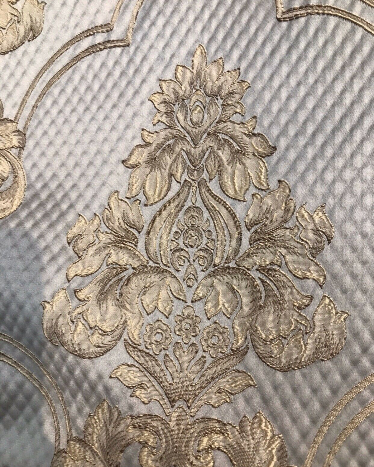 NEW Princess Clara Designer Satin Damask Upholstery Drapery Fabric - Ivory BTY - Fancy Styles Fabric Pierre Frey Lee Jofa Brunschwig & Fils