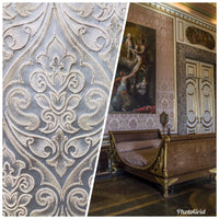 Designer Brocade Satin Fabric Interior Design- Light Silvery Blue- Upholstery - Fancy Styles Fabric Pierre Frey Lee Jofa