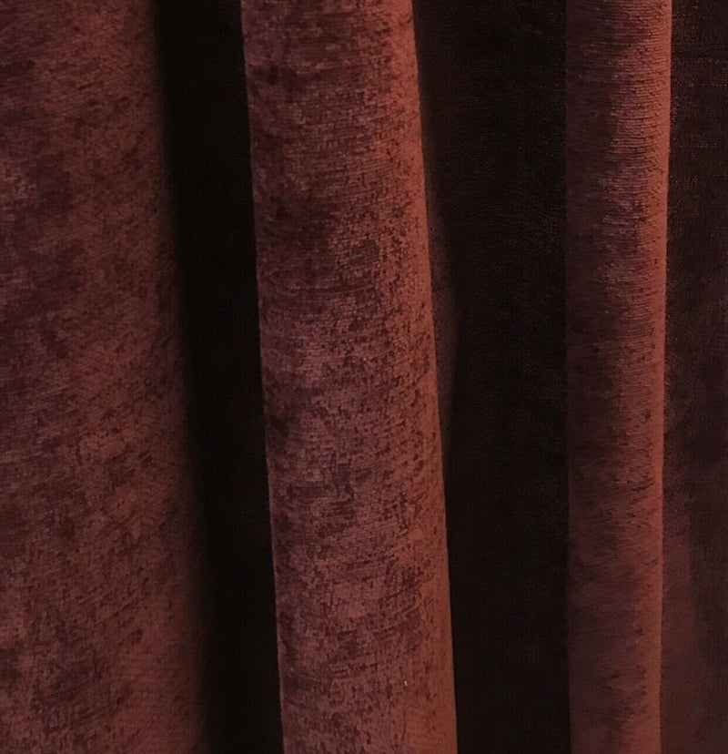 NEW! Designer Super Thick And Soft Chenille Velvet Fabric - Borolo Wine Red BTY - Fancy Styles Fabric Pierre Frey Lee Jofa Brunschwig & Fils