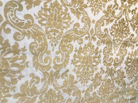 NEW Duchess Dolly Novelty Belgium Designer Imported 100% Linen Damask Fabric Gold - Fancy Styles Fabric Pierre Frey Lee Jofa Brunschwig & Fils