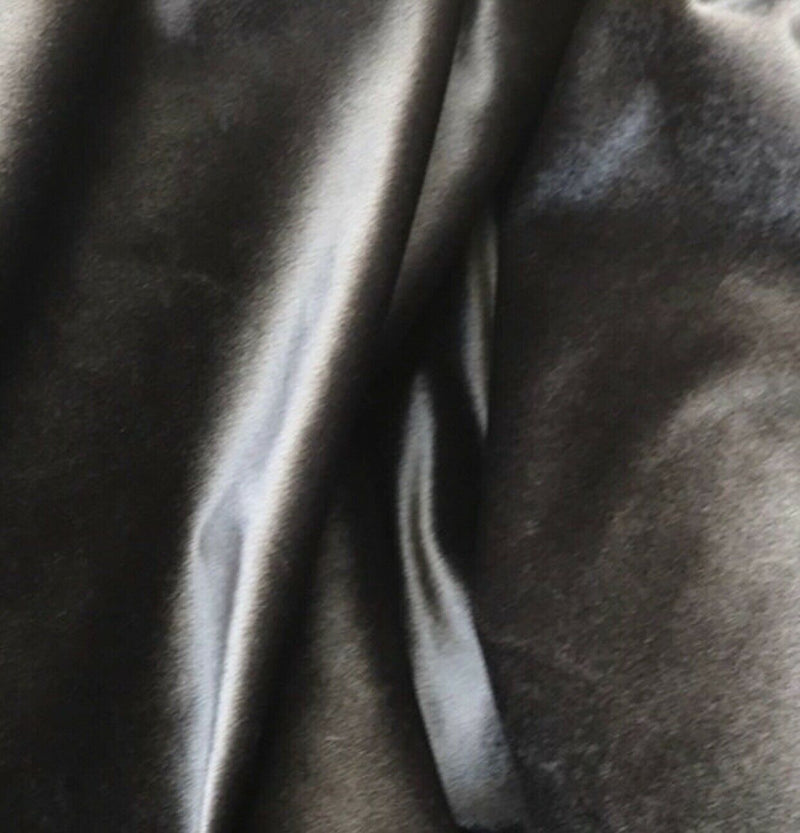 Designer Rayon Burnout Velvet Fabric - Silver Gold On Black Chiffon- By The  Yard