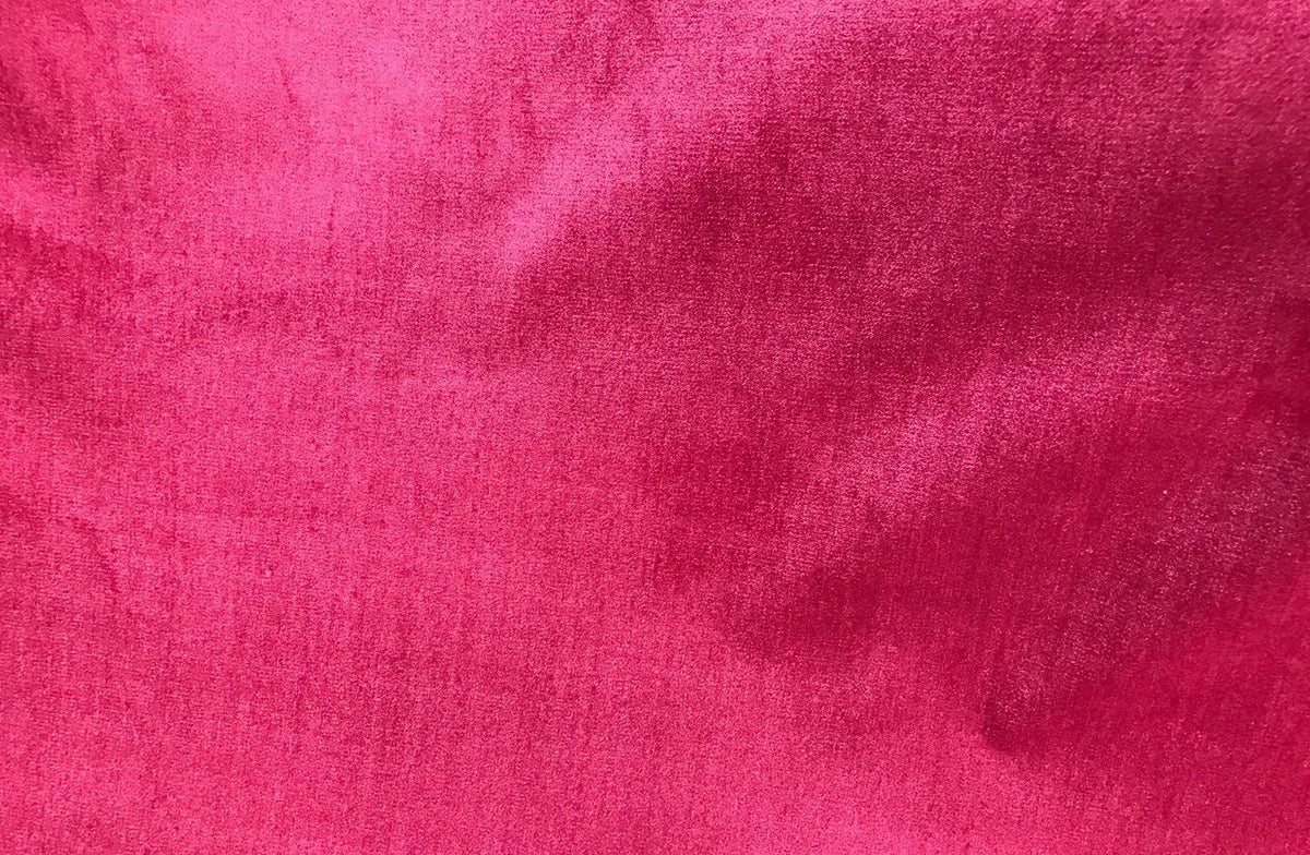 Designer Heavy Weight Upholstery Velvet Fabric- Fuchsia Pink- Sold By The Yard - Fancy Styles Fabric Pierre Frey Lee Jofa