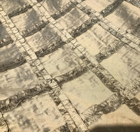 NEW! Designer 100% Silk Taffeta Dupioni Diamond Ruffle Drapery Fabric-  Gold - Fancy Styles Fabric Pierre Frey Lee Jofa Brunschwig & Fils