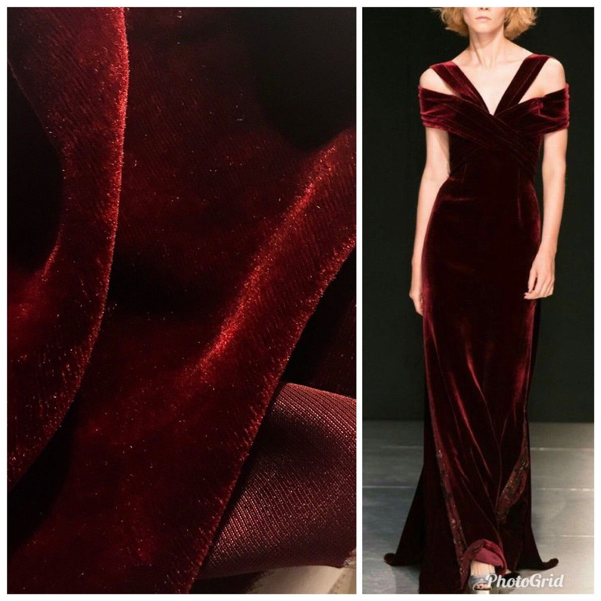 Miss Bonnie Designer Silk & Rayon Velvet Fabric