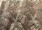 SALE! Fat Quarter 18” X 20” Jacquard Satin Fabric- Antique Floral Rose Gold - Fancy Styles Fabric Boutique