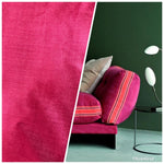 Designer Heavy Weight Upholstery Velvet Fabric- Fuchsia Pink- Sold By The Yard - Fancy Styles Fabric Pierre Frey Lee Jofa